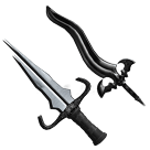 1 bundle: 1 Deathshard (knife); 1 Nightblade (knife)