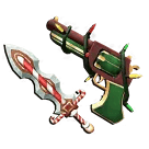 1 bundle: 1 Jinglegun (gun); 1 Peppermint (knife)