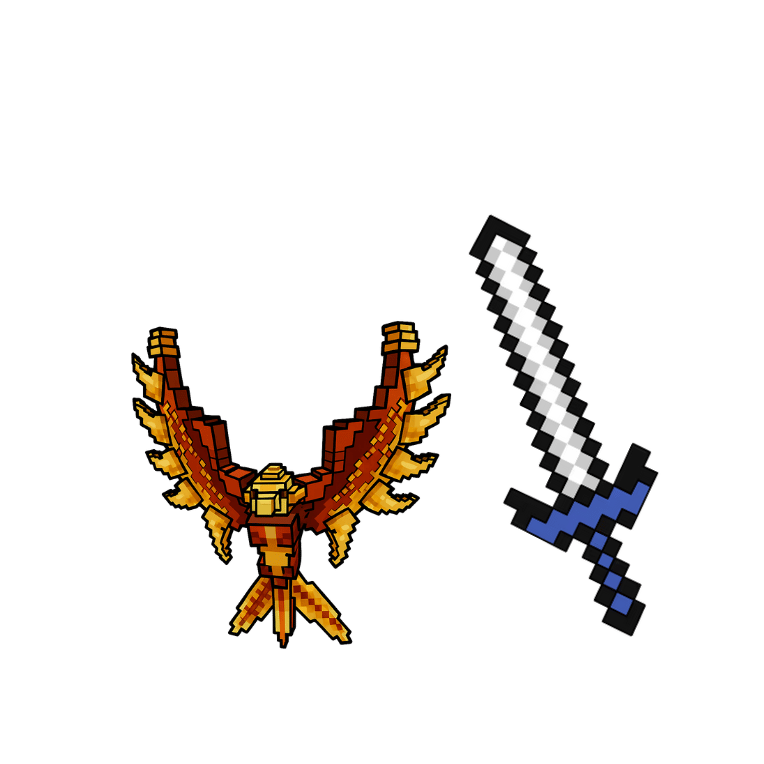 1 bundle: 1 Pixel (knife); 1 Phoenix (pet)