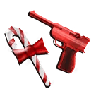 1 bundle: 1 Red Luger (gun); 1 Candy (knife)