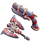 1 bundle: 1 Swirly (gun); 1 Swirly Axe (knife)