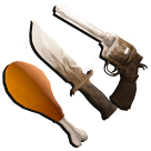 1 bundle: 1 Latte (gun); 1 Latte (knife); 1 Turkey (knife)