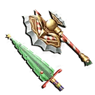 1 bundle: 1 Logchopper (knife); 1 Xmas (knife)