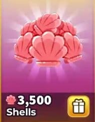 3,500 Shells