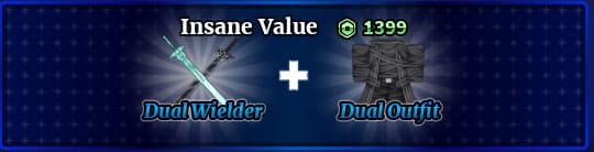 1 Dual Wielder +Dual Outfit