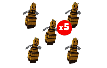 5 items; 5x Queen Bee Bundle