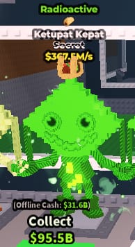 1 item; Radioactive Ketupat 367m/s 1 trait