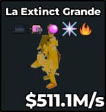 1 item; La Extinct Grande 511M/s Gold