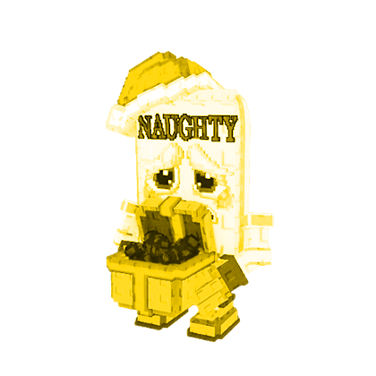 1 item; Gold Naughty Naughty; 3.7M/S