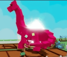 1 item; Rainbow Huge Brontosaurus | 40 kg + 100 age