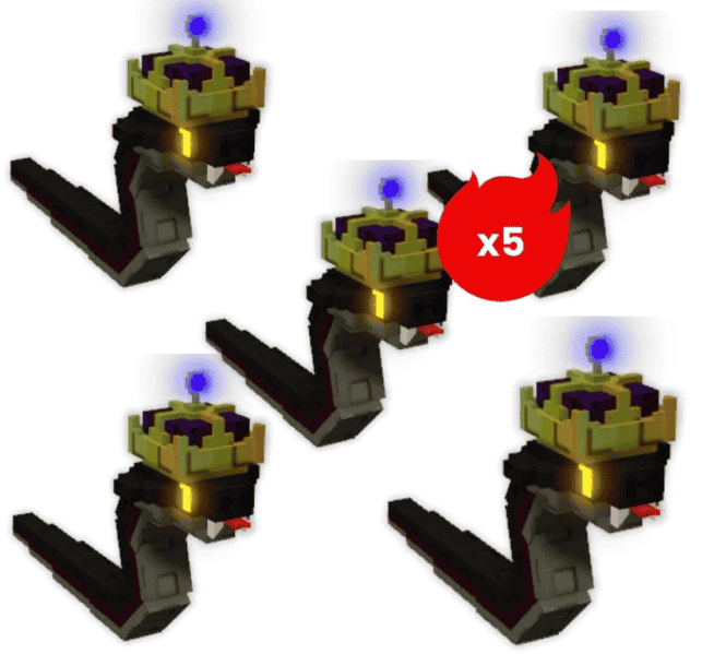 5 items; 5x Hex Serpent Bundles
