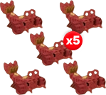 5 items; 5x Lobster Thermidor