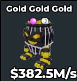 1 item; Gold Gold Gold 382.5M/s