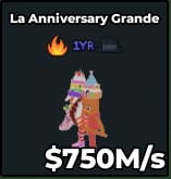 1 item; La Anniversary Grande 750M/s