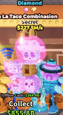 1 item; La Taco Combinasion 227M/s Diamond
