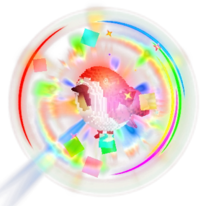 1 item; Rainbow Birb