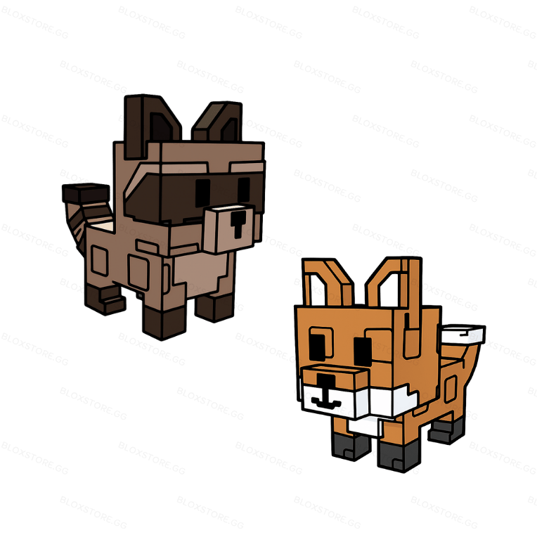 1 item; Bundle includes Raccoon & Red Fox.