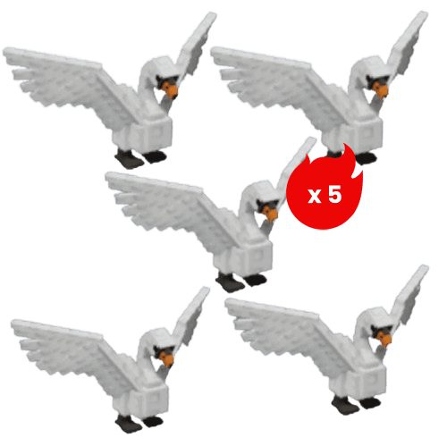 5 items; 5x Swan Bundle