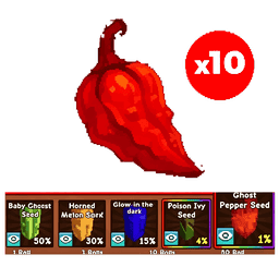 10 items; Ghost Pepper Pack*10