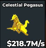 1 item; Celestial Pegasus 218M/s Gold