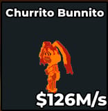 1 item; Churrito Bunnito 126M/s Lava