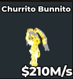 1 item; Churrito Bunnito 210M/s Divine
