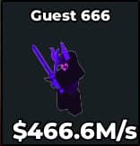 1 item; Guest 666 466.6M/s Galaxy