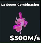 1 item; La Secret Combinasion 500M/s Candy