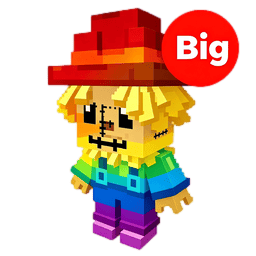 1 item; Big Rainbow Scarecrow