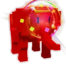 1 item; Rainbow Carnival Elephant