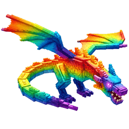1 item; Rainbow Black Dragon