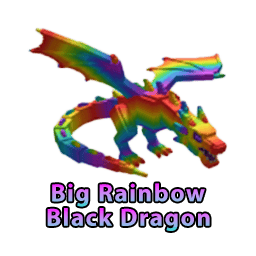 1 item; Big Rainbow Black Dragon