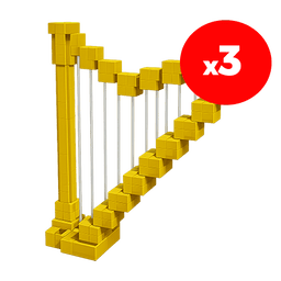 3 items; Harp x3