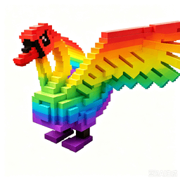 1 item; Rainbow Swan