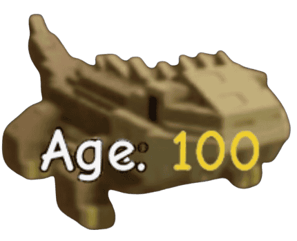 1 item; Age 100 Bearded Dragon