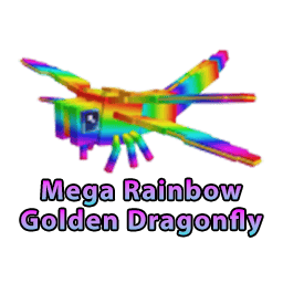 1 item; Mega Rainbow Golden Dragonfly