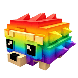 1 item; Rainbow Hedgehog