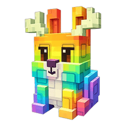 1 item; Rainbow Jackalope