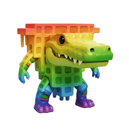1 item; Rainbow Quesadilla Crocodila; 73.5M/S