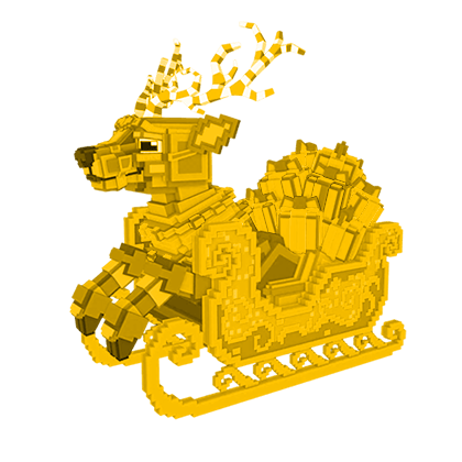 1 item; Gold Reinito Sleighito; 175M/S