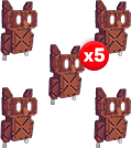 5 items; 5x Cooked Owl Bundle