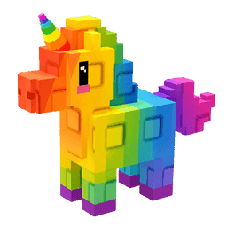 1 item; Rainbow Unicorn