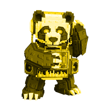 1 item; Gold DJ Panda; 21.8M/S