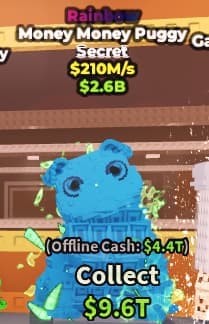 1 item; Money Money Ppuggy 210M/s Rainbow