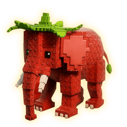 1 item; Strawberry Elephant; 750M/S