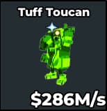 1 item; Tuff Toucan 286M/s Radioactive