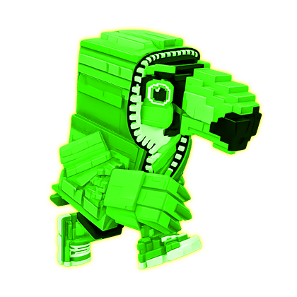 1 item; Radioactive Tuff Toucan; 351M/S