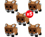 5 items; 5x Red Fox Bundle