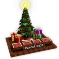 1 item; Festive Trade Booth Skin