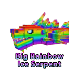 1 item; Big Rainbow Ice Serpent